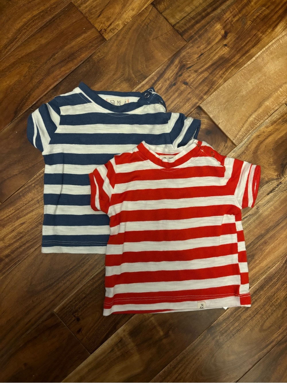 Me & Henry Baby Striped T-shirts - 0-3 months